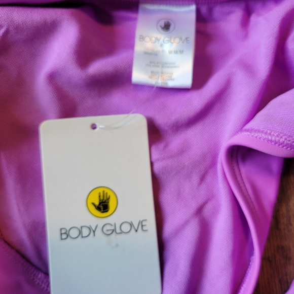 Body Glove Purple High Cut Cheeky Bikini Bottoms - Picture 5 of 6